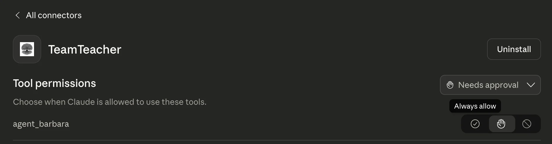 Configure permissions for TeamTeacher